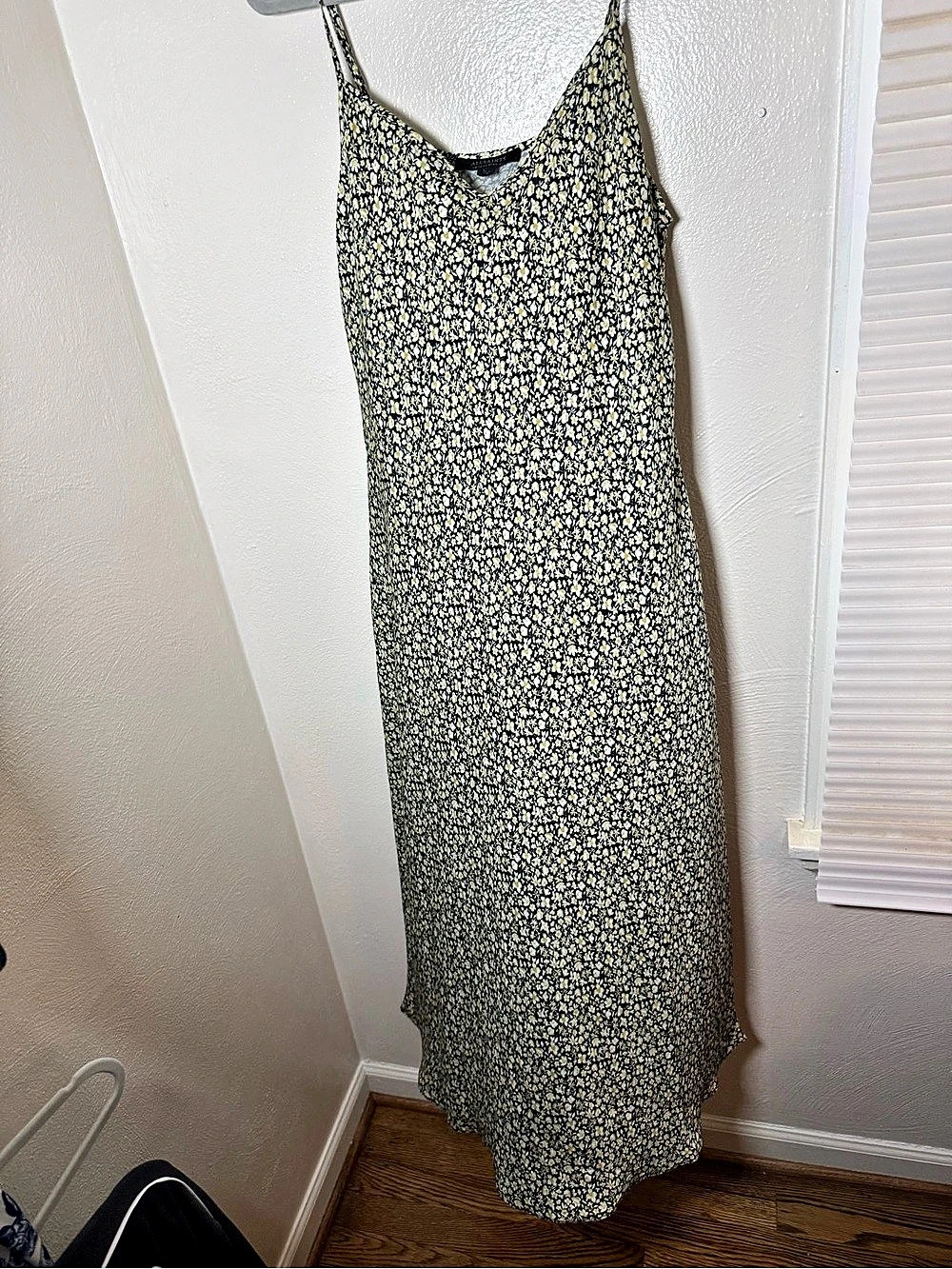 All Saints Floral Maxi Dress Size 10Like New slip dress adjustable straps